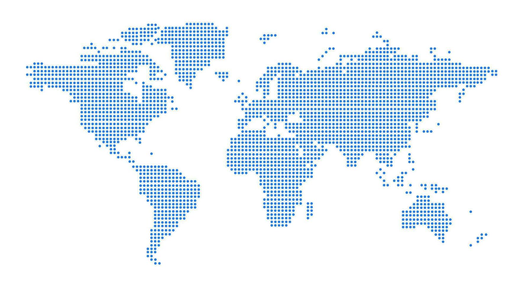Dotted world map. World map modern.Globe map.Vector Illustration vector