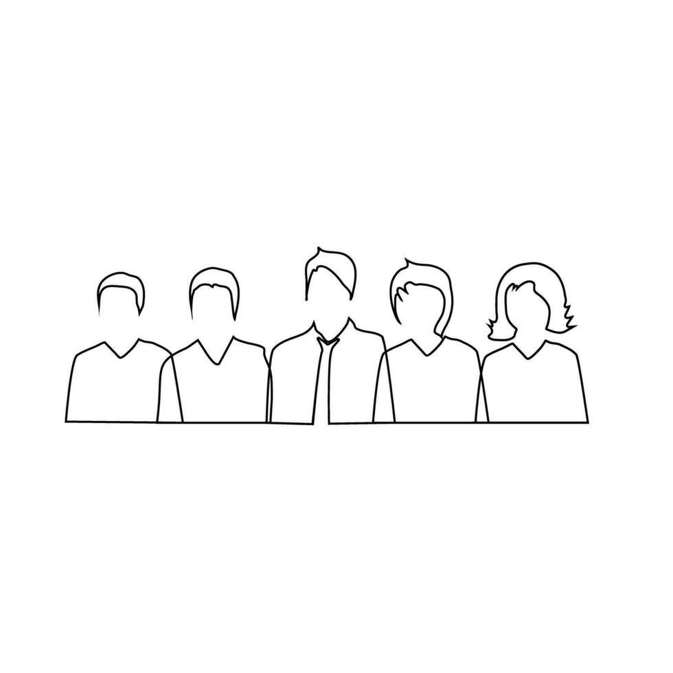 business people.Office people.People group isolated on a white background.Vector illustration vector