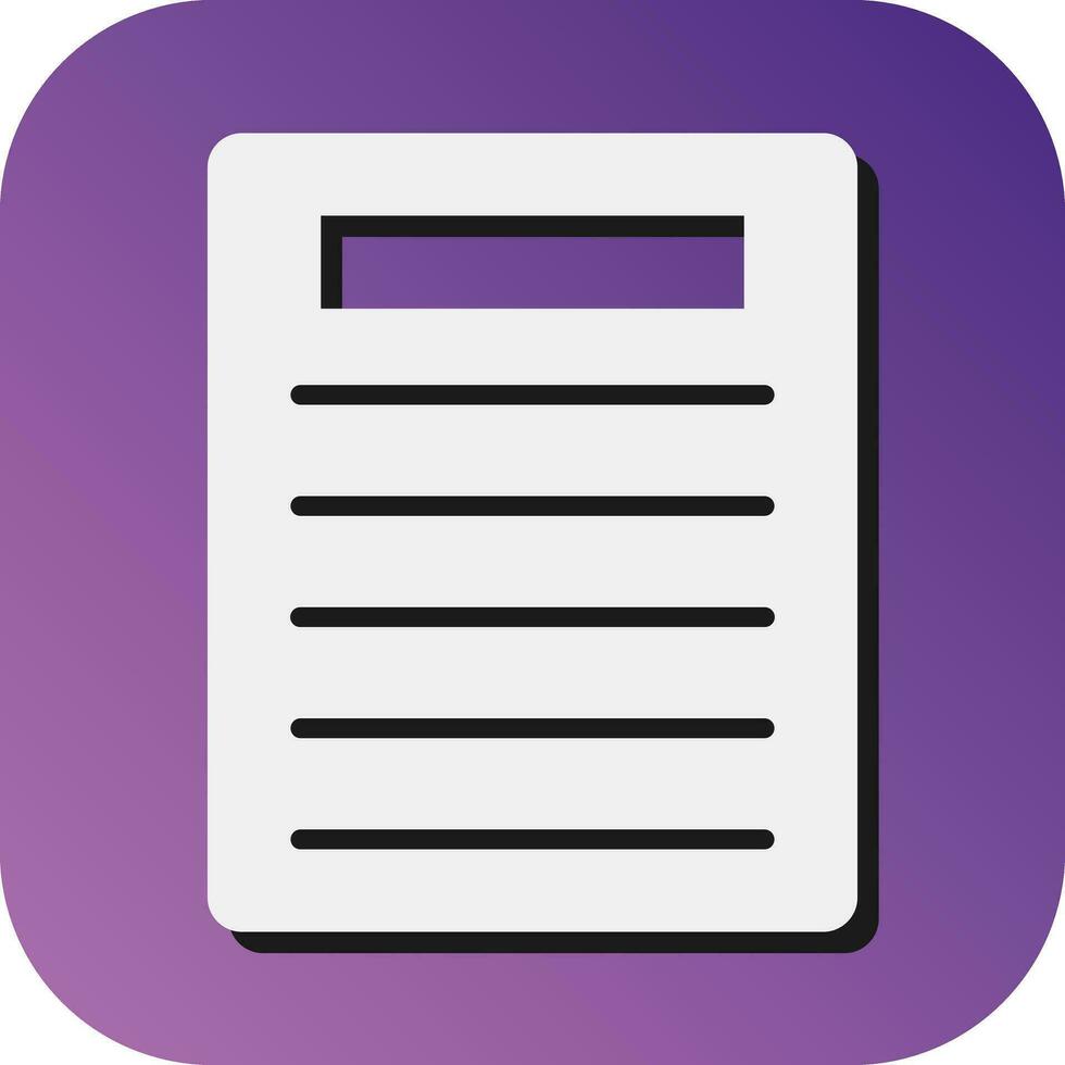 News Report Vector Glyph Gradient Background Icon For Personal And Commercial Use.