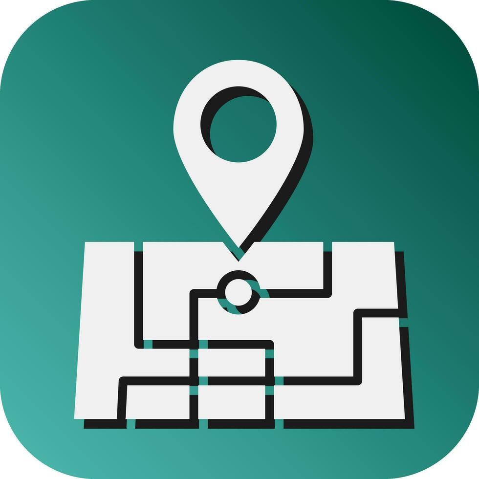 Location Vector Glyph Gradient Background Icon For Personal And Commercial Use.