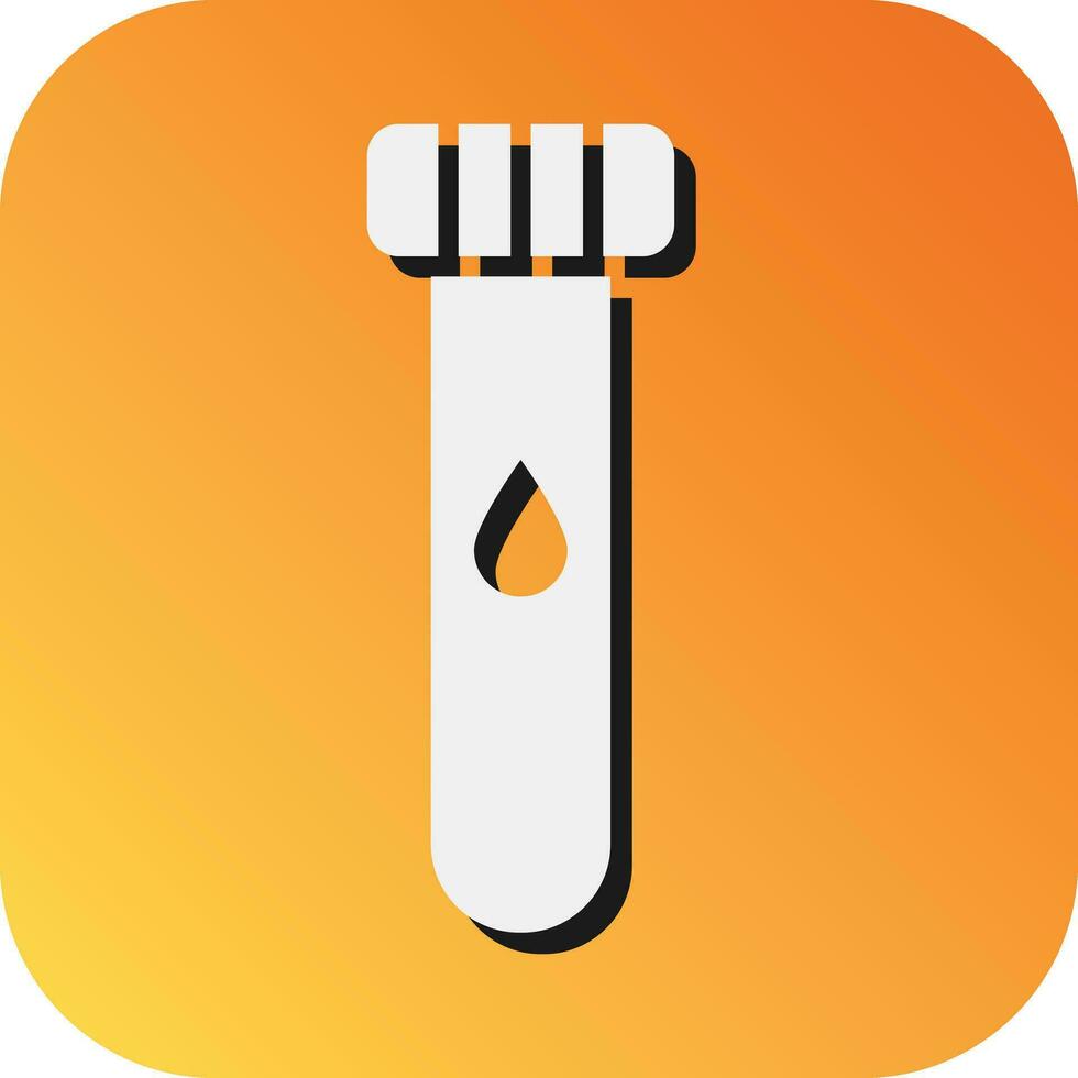 Blood Sample Vector Glyph Gradient Background Icon For Personal And Commercial Use.