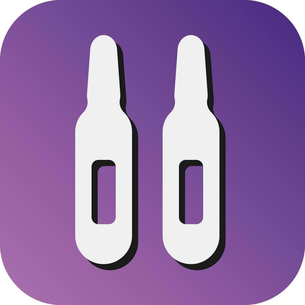 Ampoule Vector Glyph Gradient Background Icon For Personal And Commercial Use.