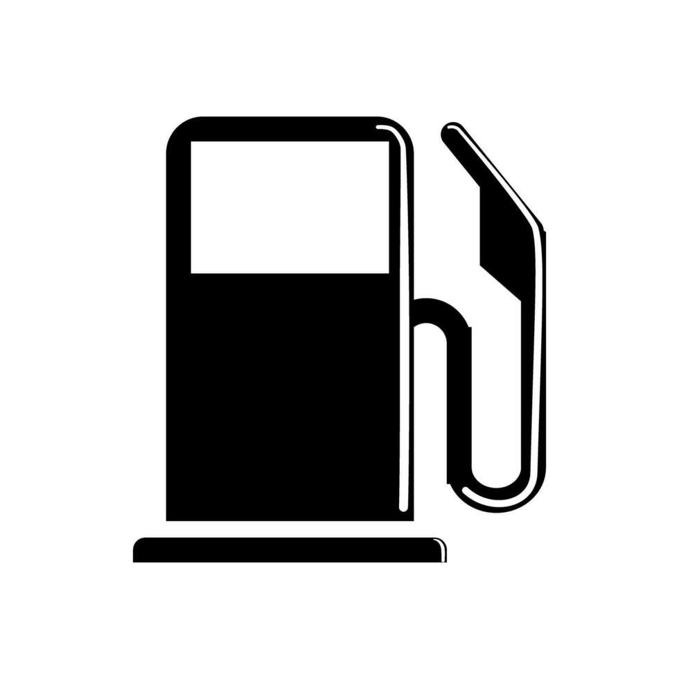 combustible icono o petróleo bomba logo símbolo aislado por separado.silueta vector estilo