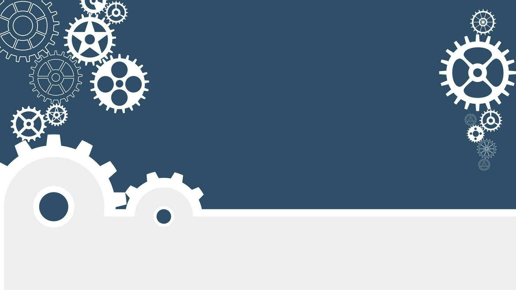 Abstract gear background with gear wheels. Space for gear text. Vector gears modern mechanism industrial concept.eps