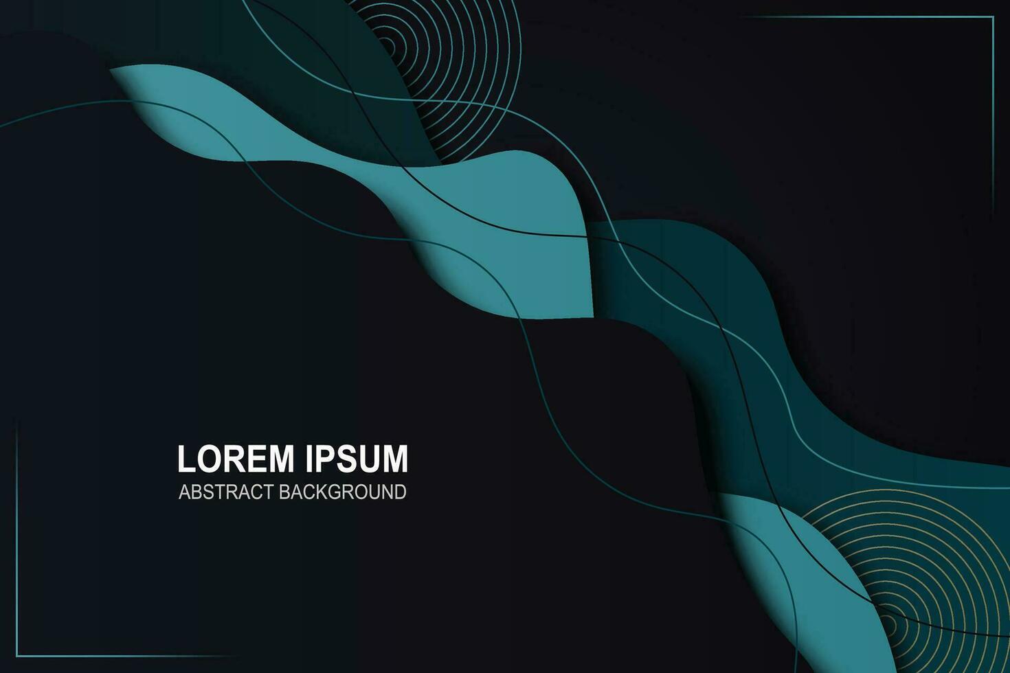 Wavy shape with lines background. vector