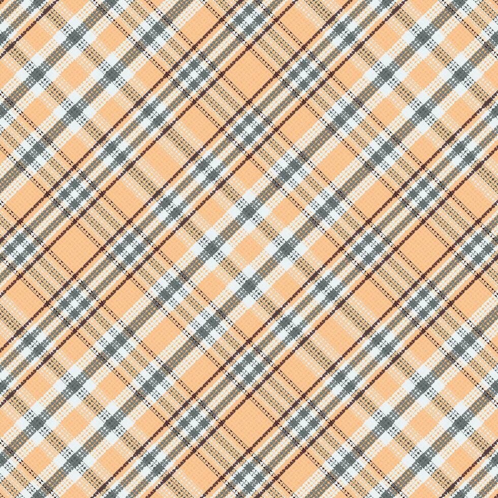 Tartan plaid pattern with texture and retro color. vector