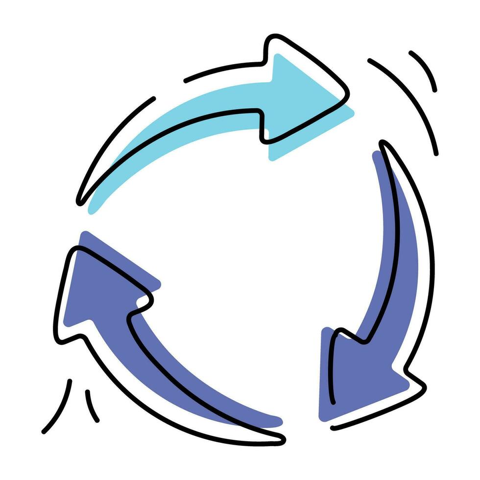 Cursor Controls Hand Drawn Icon vector