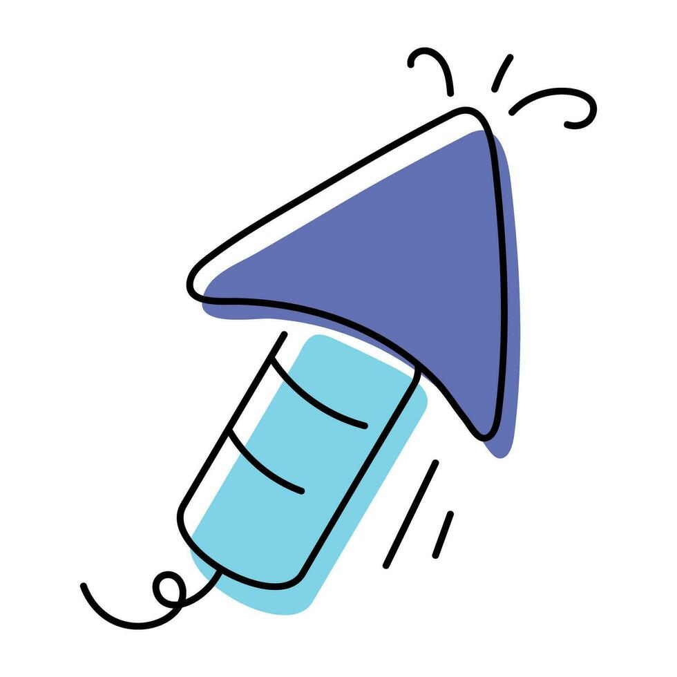 Cursor Controls Hand Drawn Icon vector