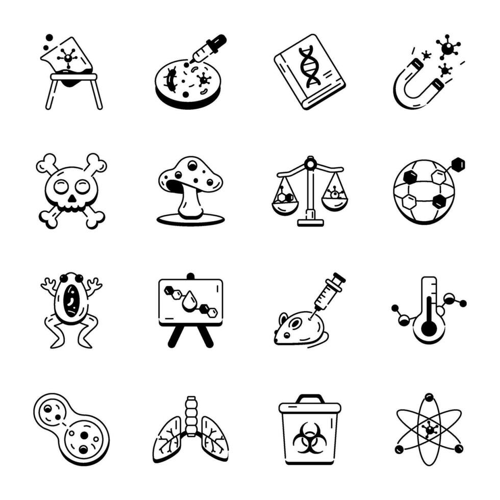 Handy Pack of Science Linear Icons vector