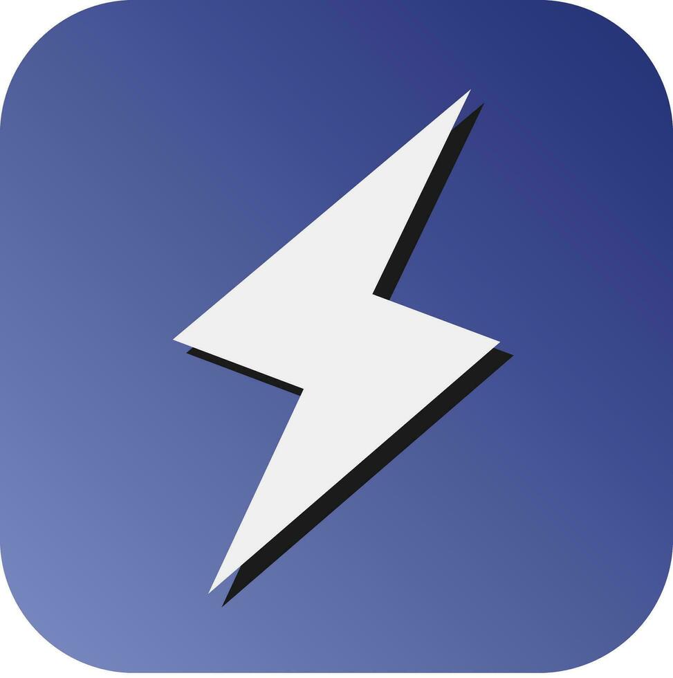 Lightning Vector Glyph Gradient Background Icon For Personal And Commercial Use.