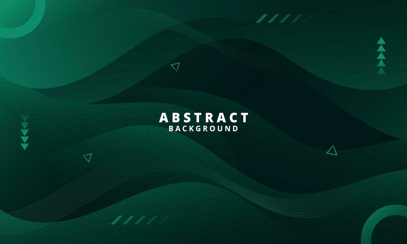 Abstract Dark Green Background with Wavy Shapes. flowing and curvy shapes. This asset is suitable for website backgrounds, flyers, posters, and digital art projects. vector