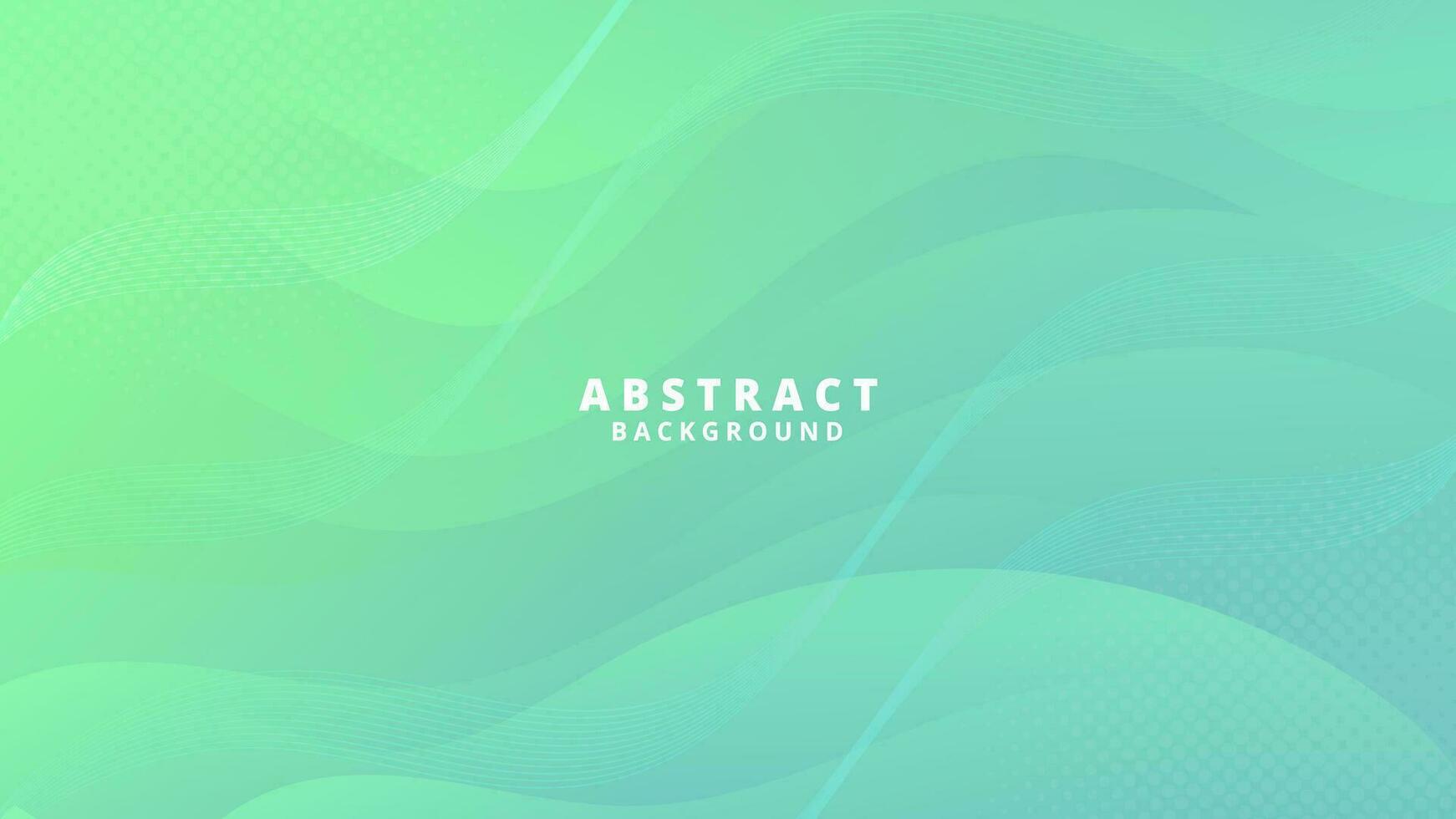 Abstract green Background with Wavy Shapes. flowing and curvy shapes. This asset is suitable for website backgrounds, flyers, posters, and digital art projects. vector