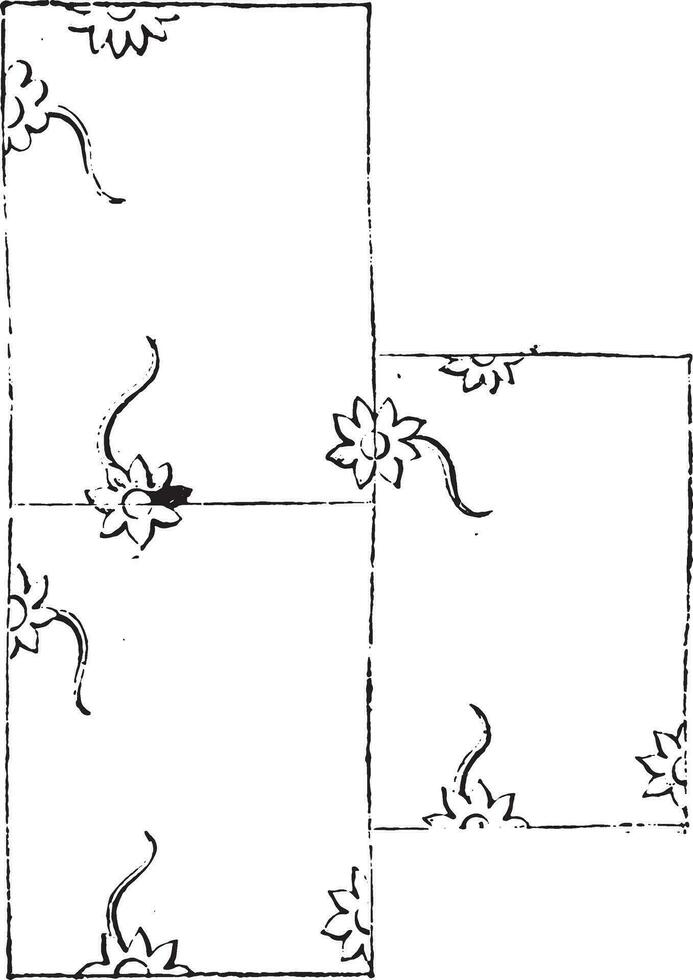 Result of the report skipped, has the impression, vintage engraving. vector