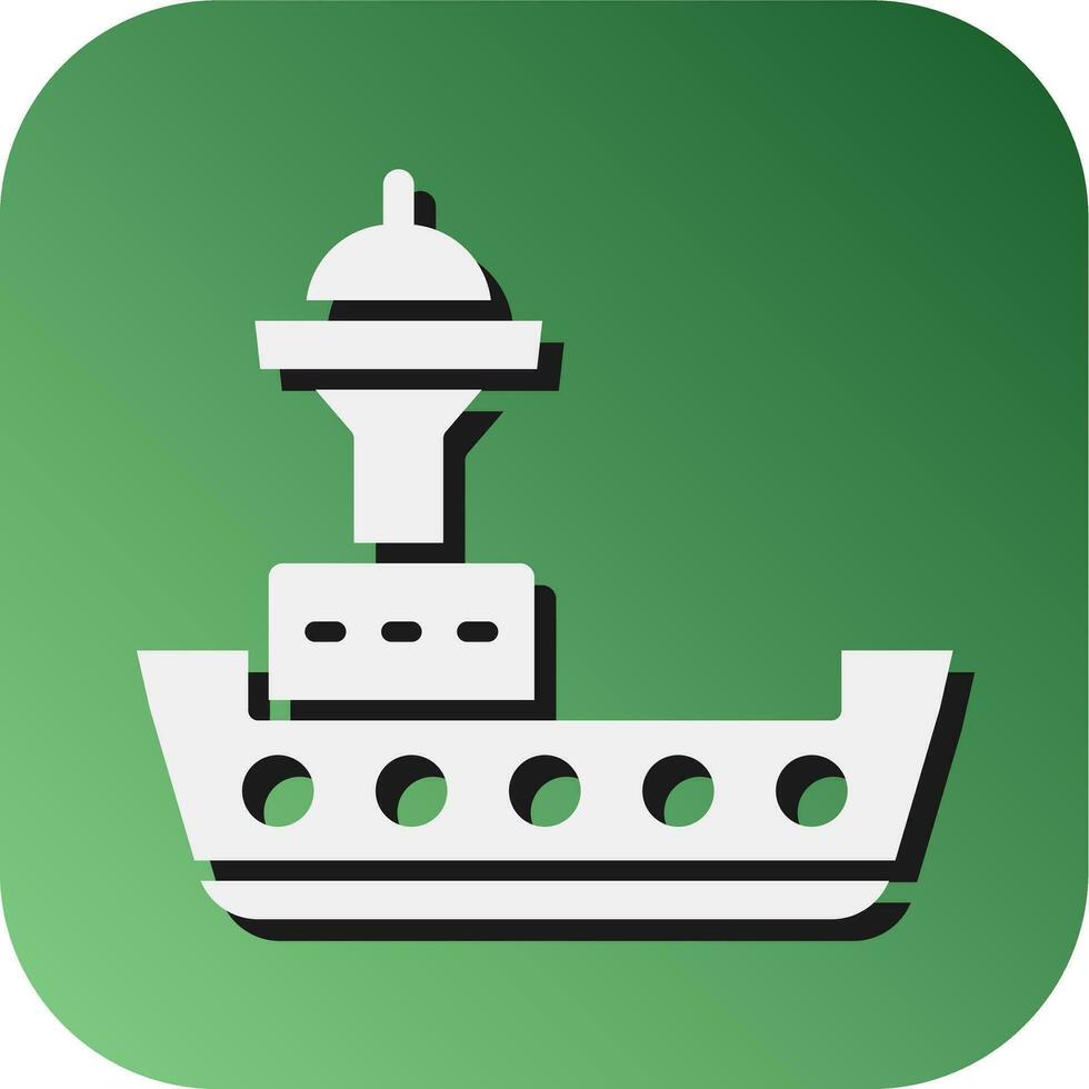 Ship Vector Glyph Gradient Background Icon For Personal And Commercial Use.