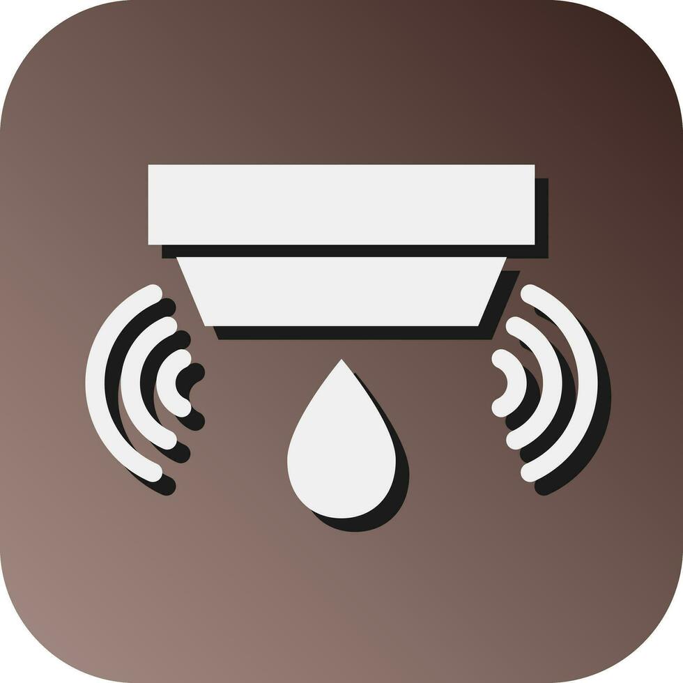 Flood Sensor Vector Glyph Gradient Background Icon For Personal And Commercial Use.