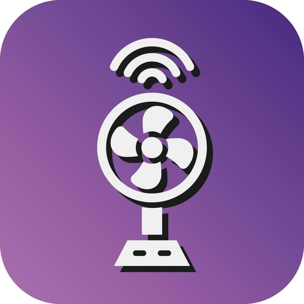 Smart Fan Vector Glyph Gradient Background Icon For Personal And
