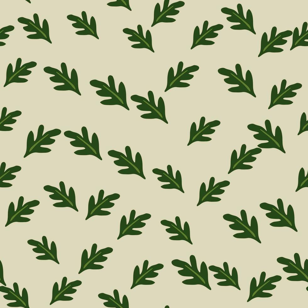 Elegant seamless leaves pattern. vector