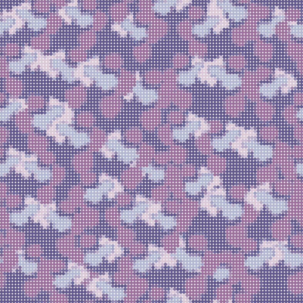 Abstract camouflage pixel pattern. Knitwear style vector