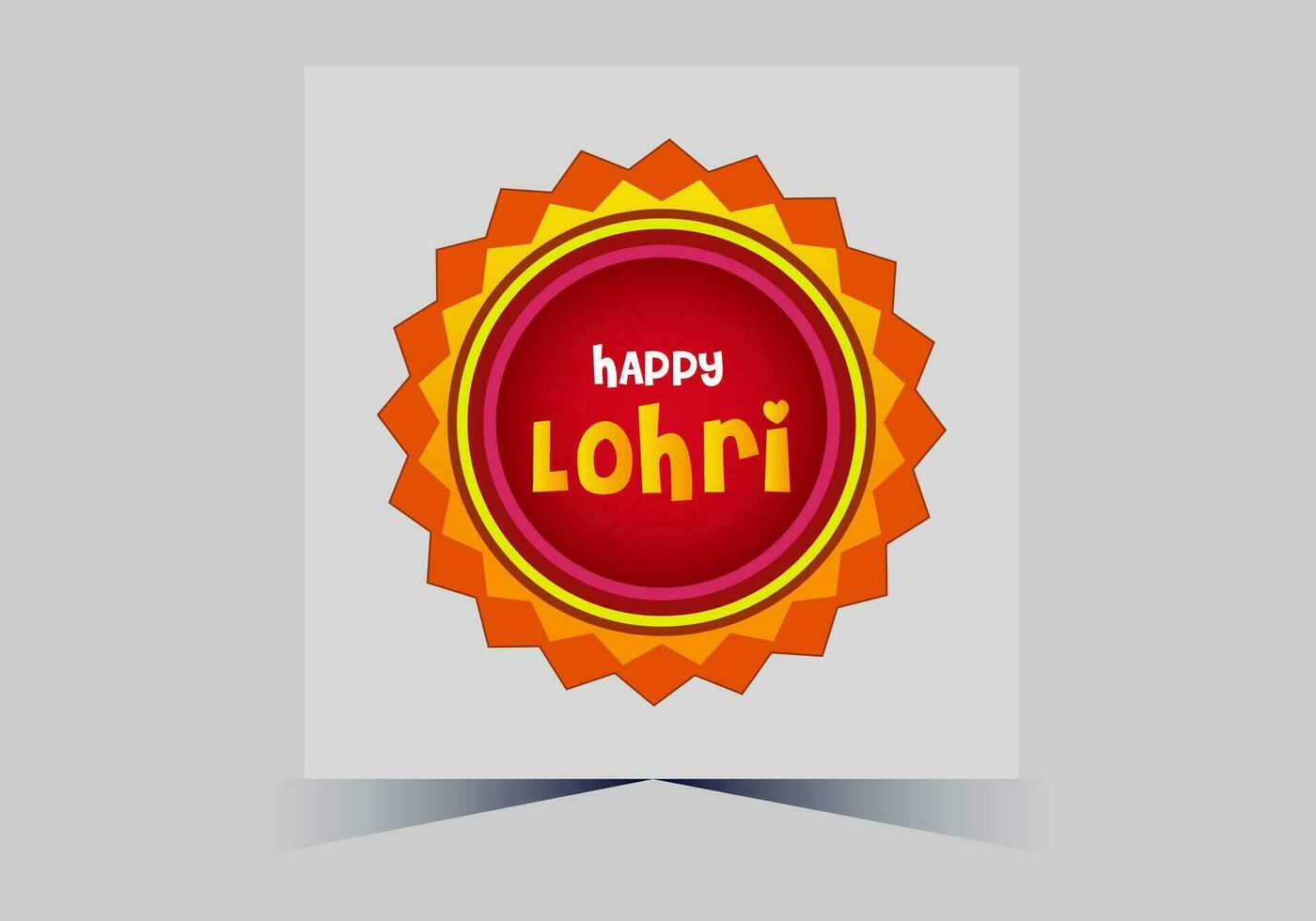 enero contento lohri. India tradicional celebracion día ilustración vector antecedentes