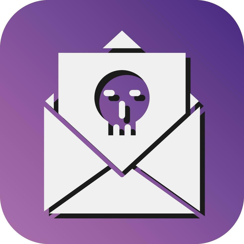Blackmail Vector Glyph Gradient Background Icon For Personal And Commercial Use.