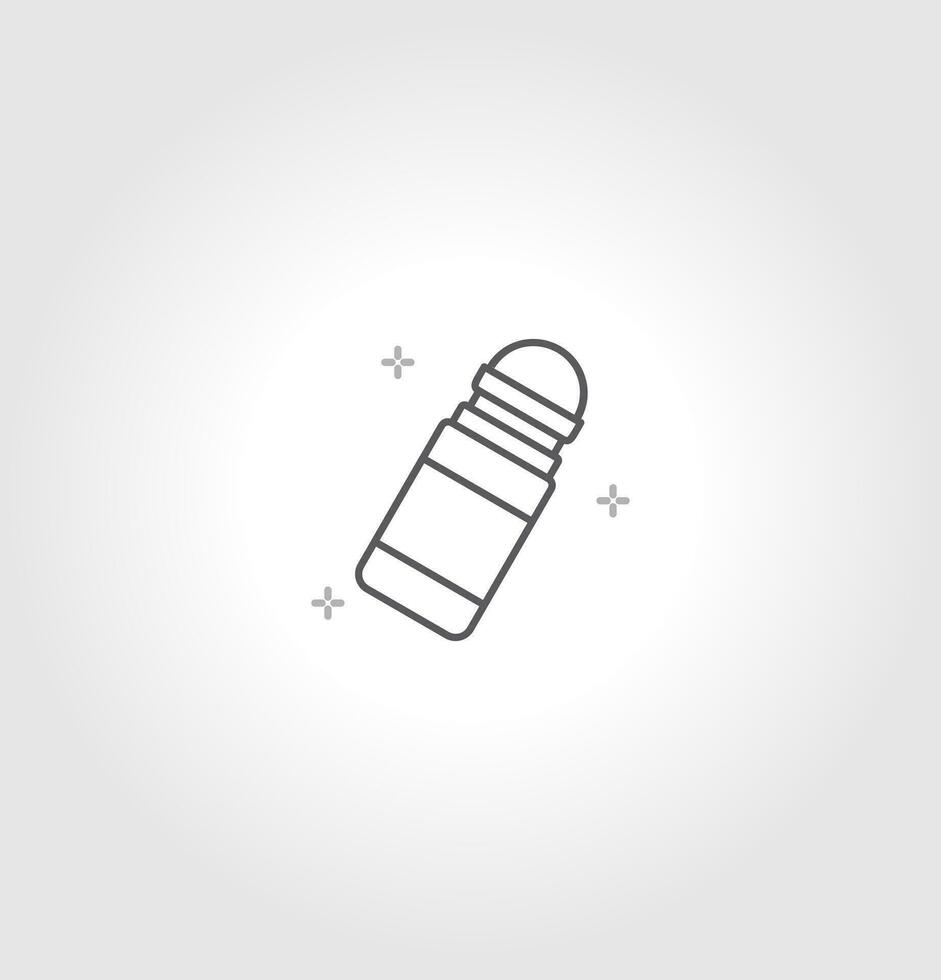 Deodorant thin line icon. Personal hygiene care. Modern vector illustration. isolated on grey background