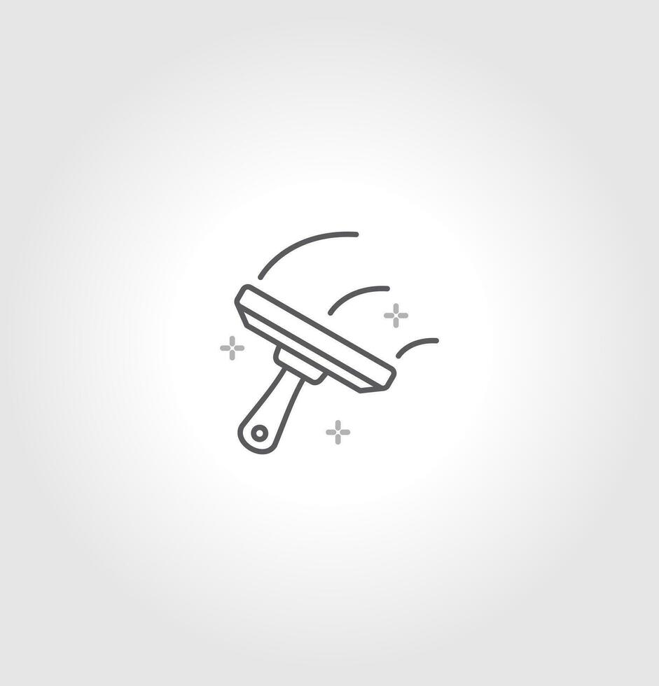 Glass cleaner icon design. squeegee icon. isolated on grey background. vector illustration