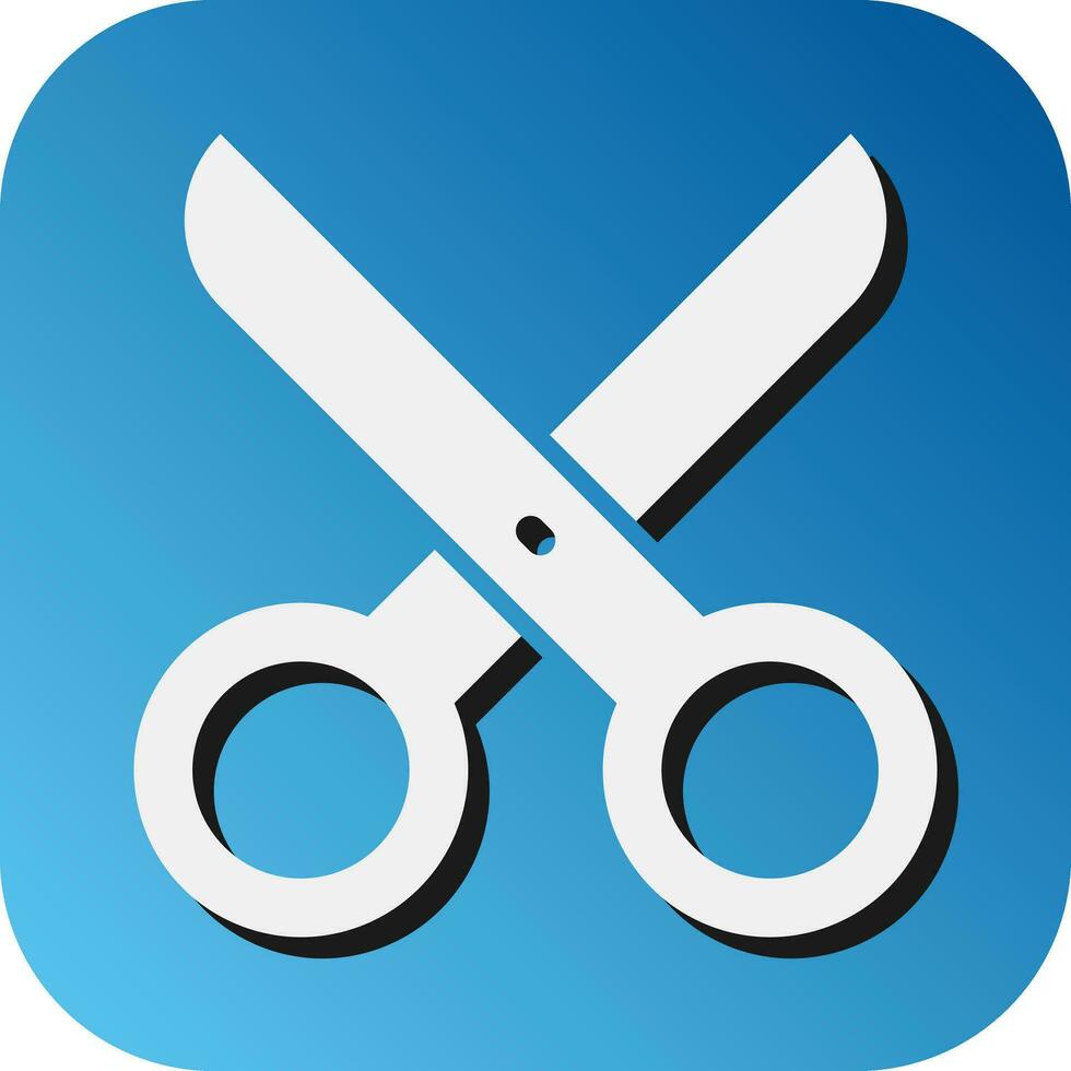 Scissors Vector Glyph Gradient Background Icon For Personal And Commercial Use.