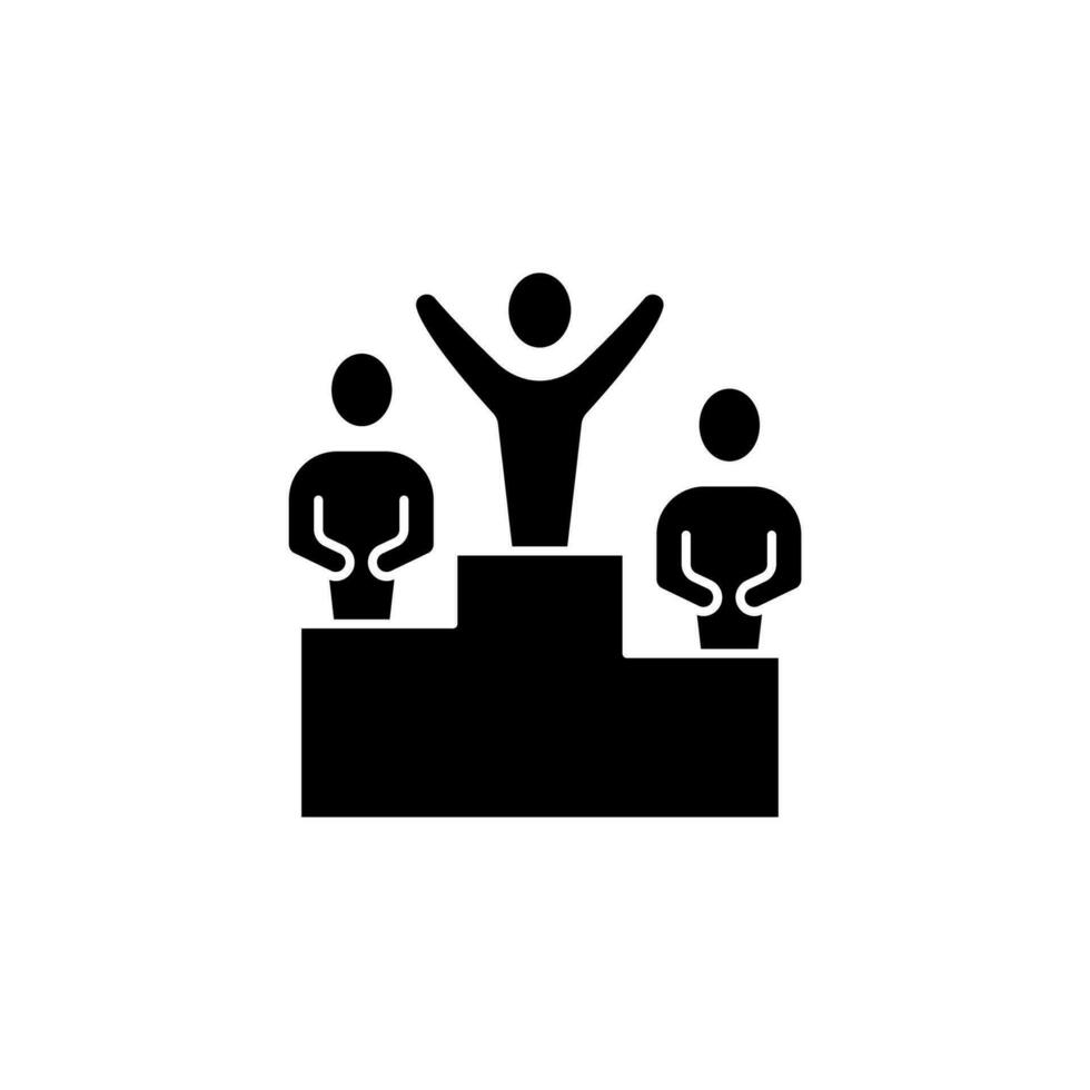 Podium concept line icon. Simple element illustration. Podium concept outline symbol design. vector