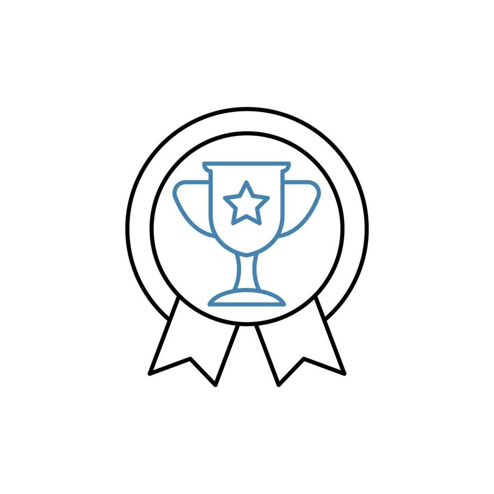 award concept line icon. Simple element illustration. award concept outline symbol design. vector