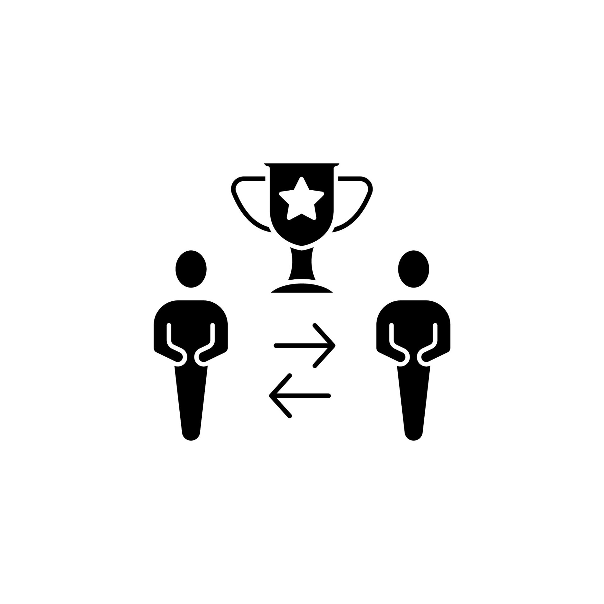 competition concept line icon. Simple element illustration. competition ...