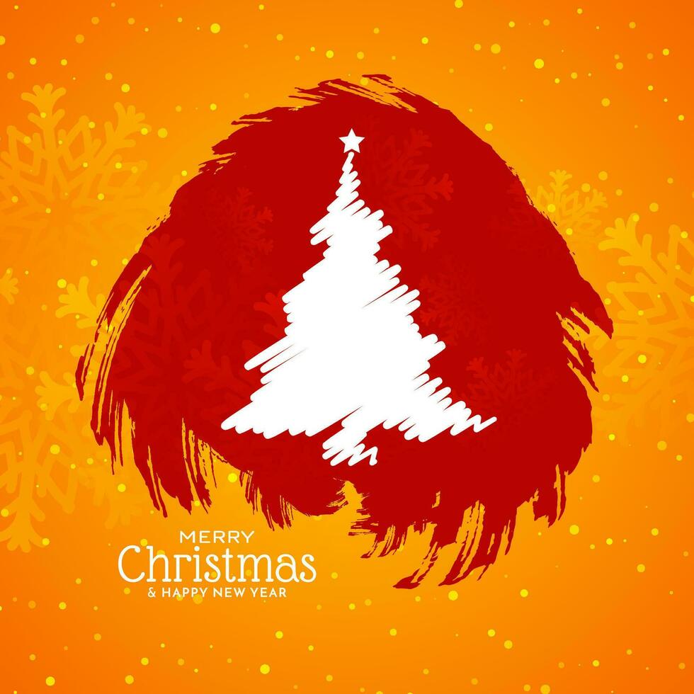 Merry Christmas festival celebration modern background design vector