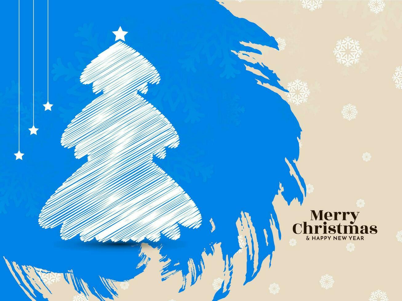 Merry Christmas festival decorative elegant background design vector