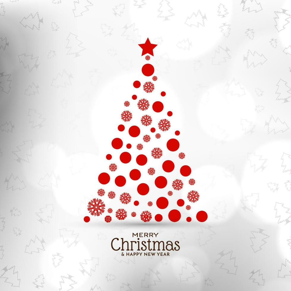 Merry Christmas festival decorative elegant background design vector