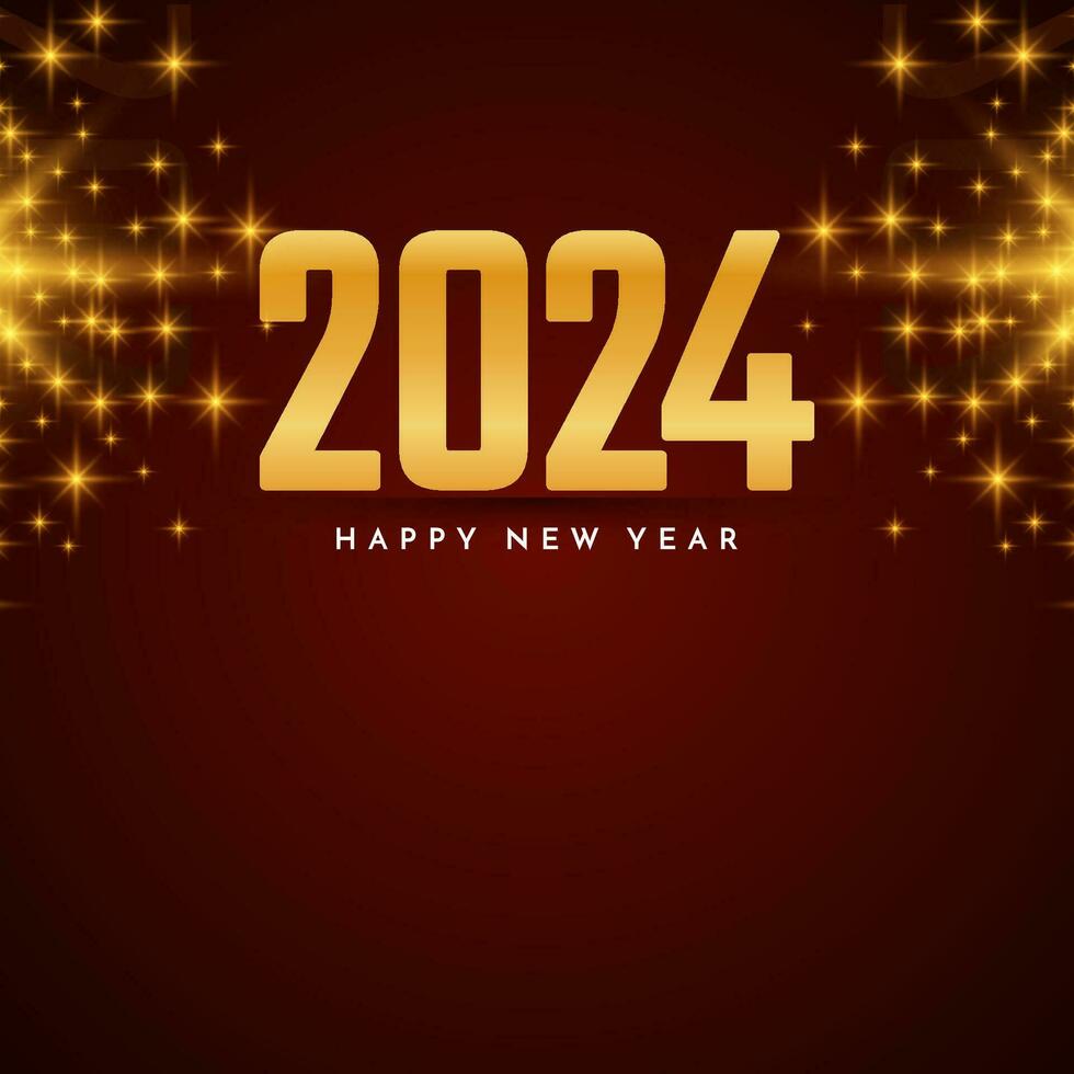 Happy new year 2024 celebration party background vector