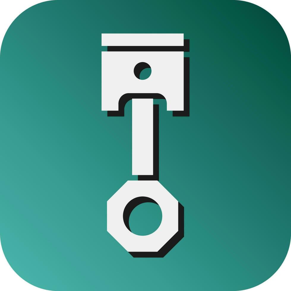 Piston Vector Glyph Gradient Background Icon For Personal And Commercial Use.