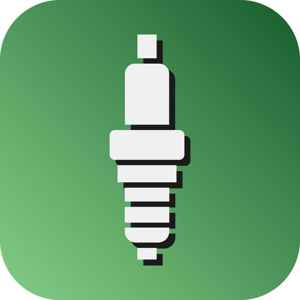 Spark Plug Vector Glyph Gradient Background Icon For Personal And Commercial Use.