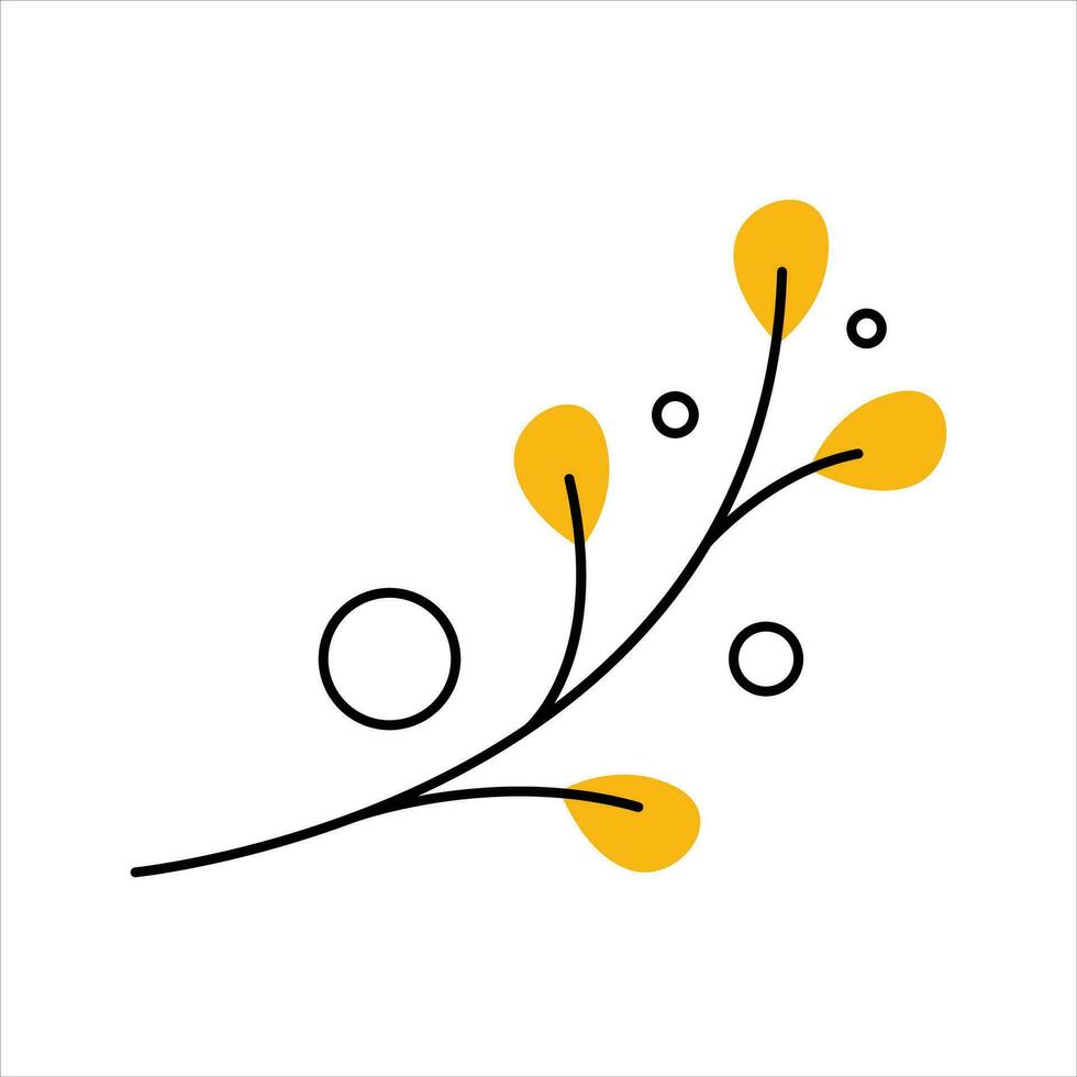 Kwanzaa Flower Element Collection set vector