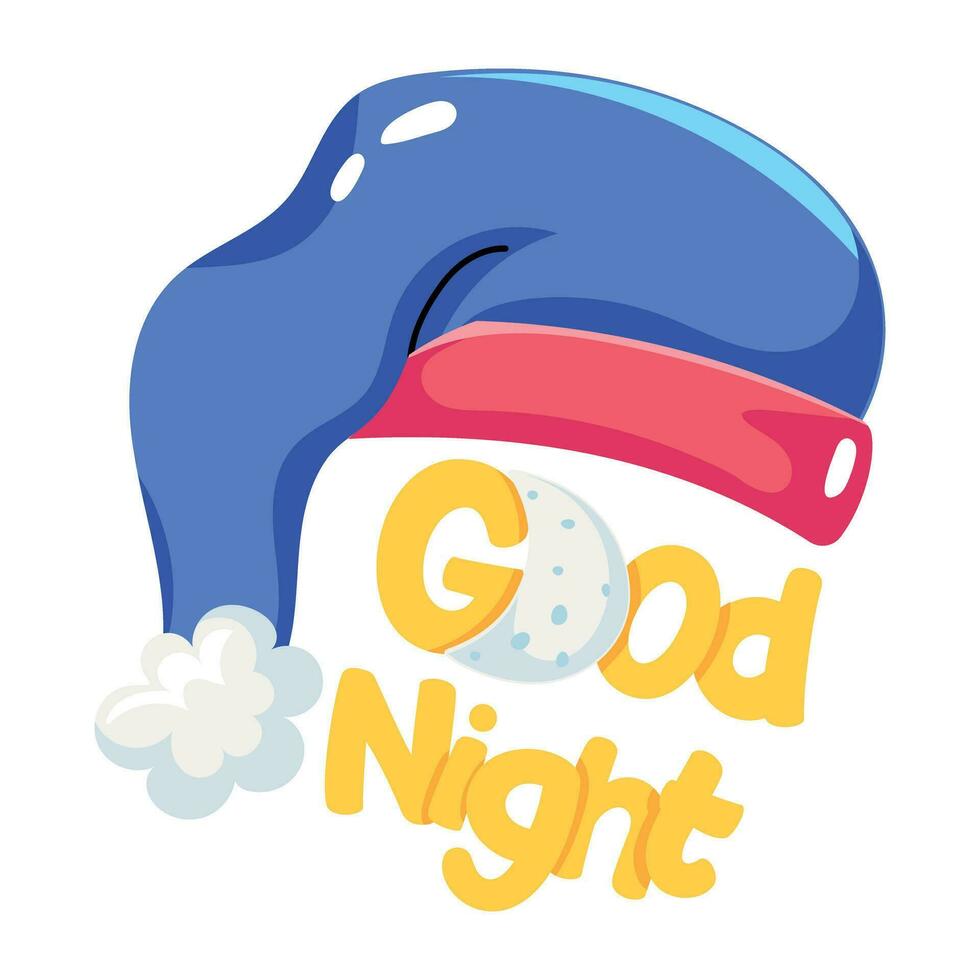 Trendy Sleeping Beanie vector