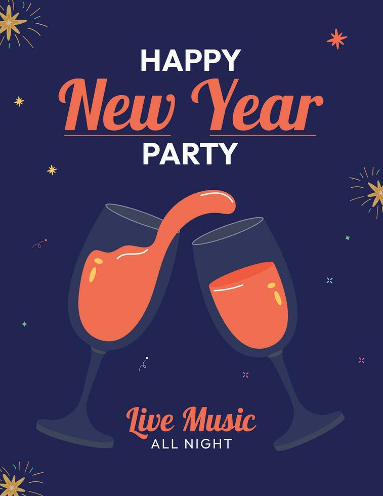 New year Template vector