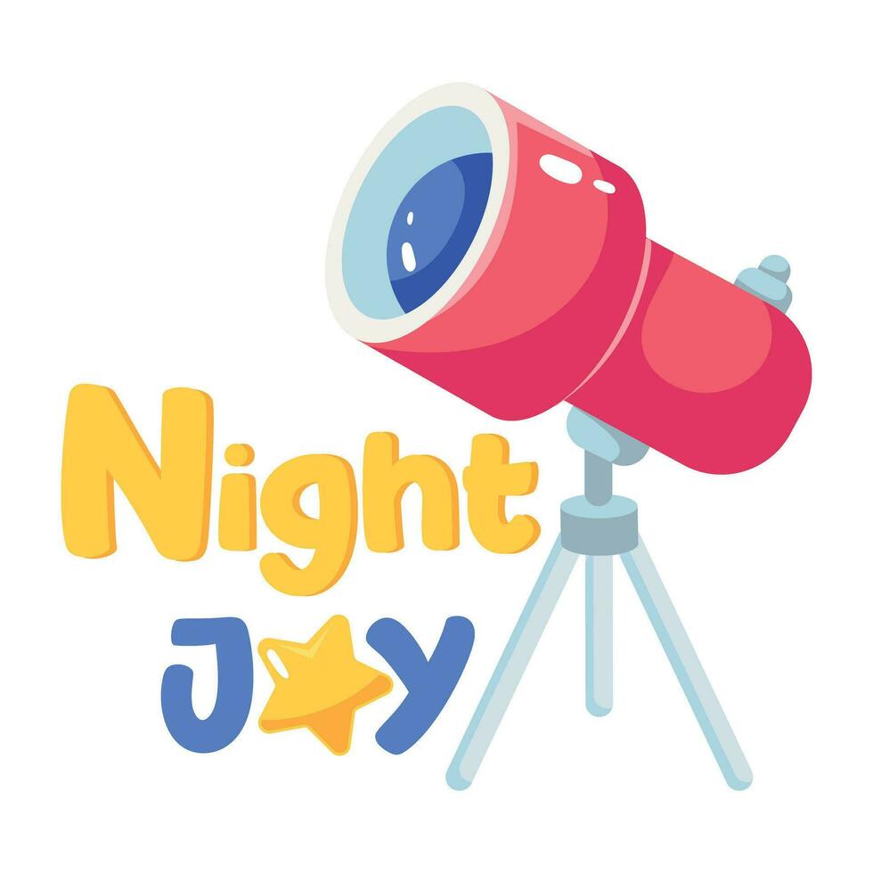 Trendy Night Joy vector