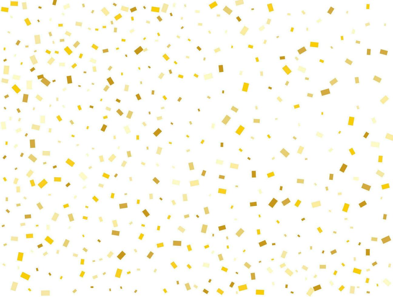 Gender Neutral Golden Rectangles Confetti Background. Vector illustration