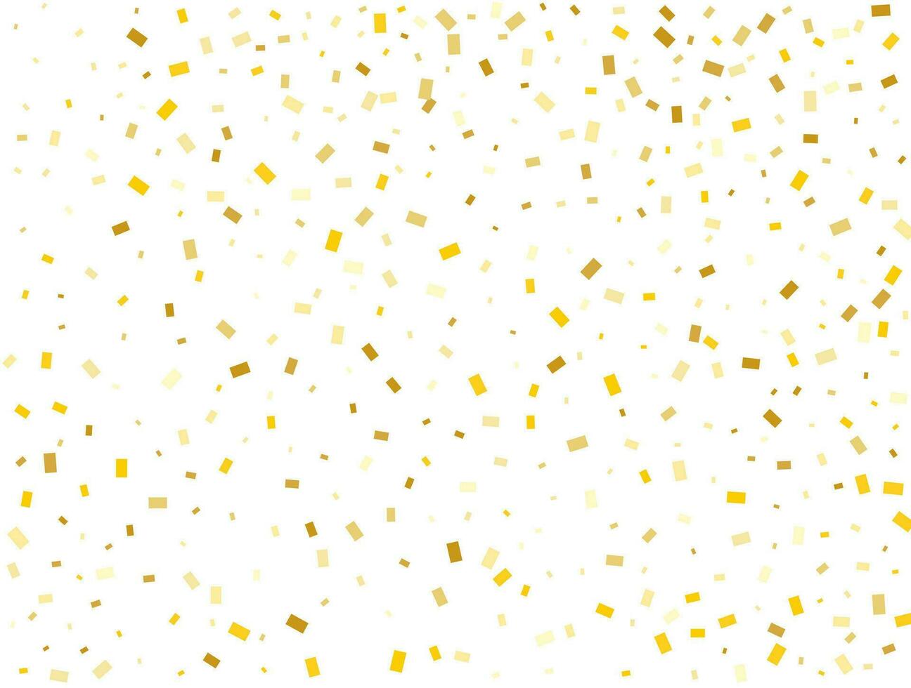 Gender Neutral Golden Rectangles Confetti Background. Vector illustration