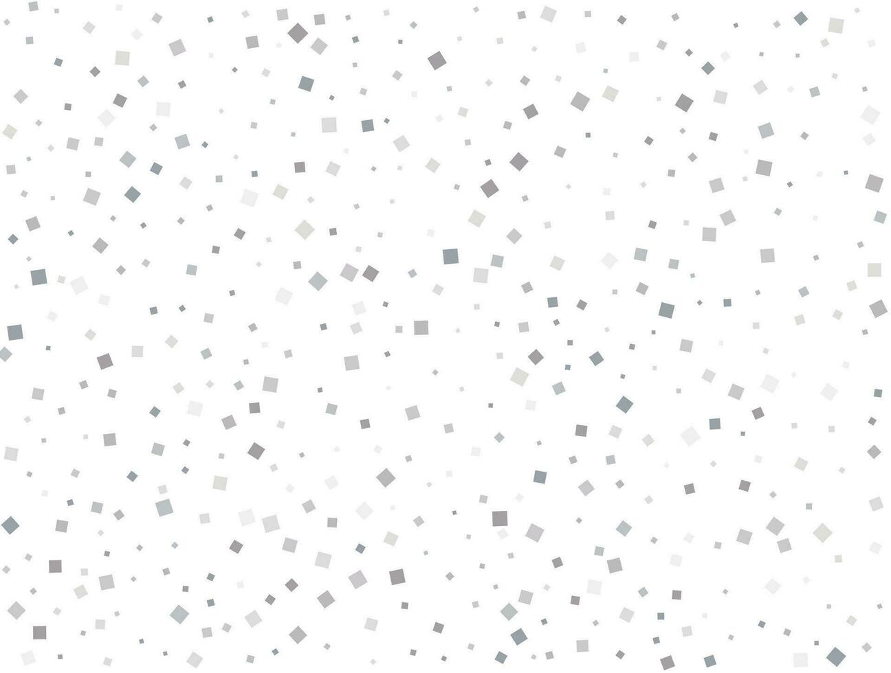 Pattern with silver squares. Christmas silver square confetti. Festive decor. Vector illustration.