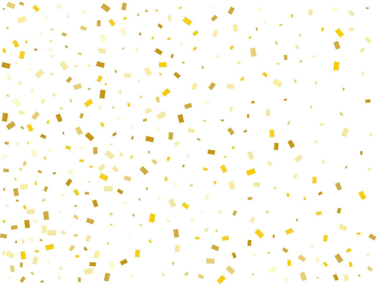 Gender Neutral Golden Rectangles Confetti Background. Vector illustration