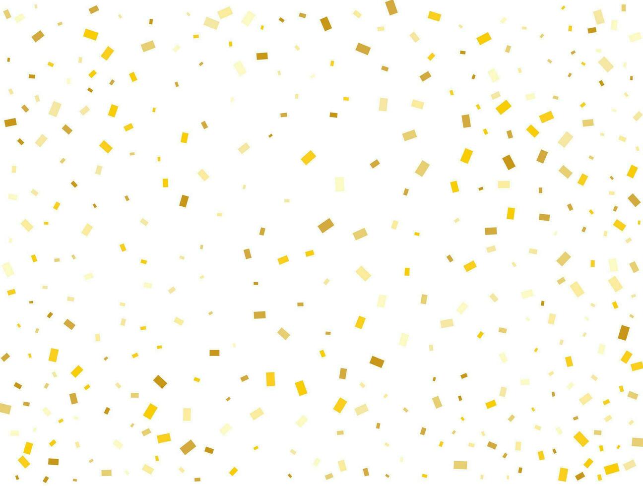 Gender Neutral Golden Rectangles Confetti Background. Vector illustration