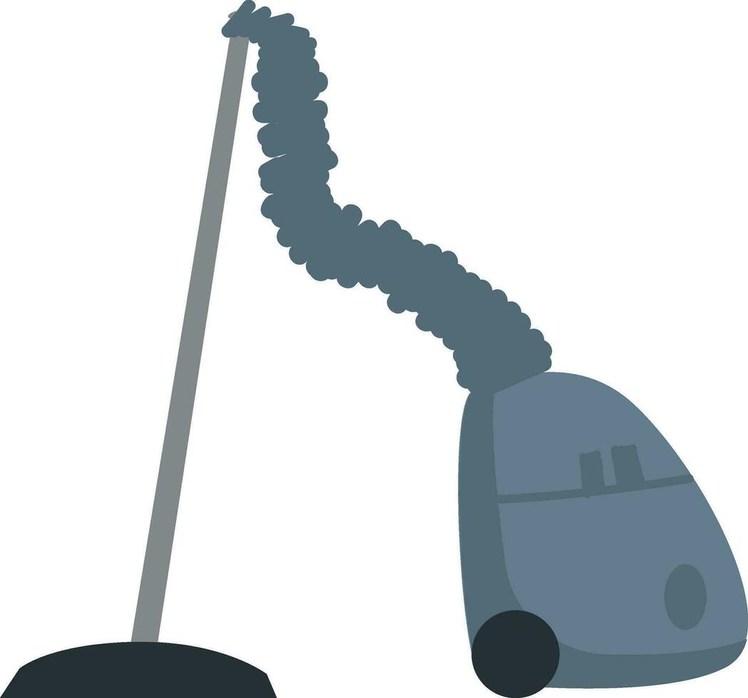 Blue vacuum cleaner  illustration  color  vector on white background