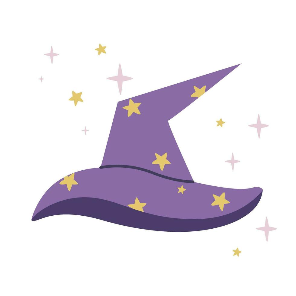 Magic hat with stars clip art vector