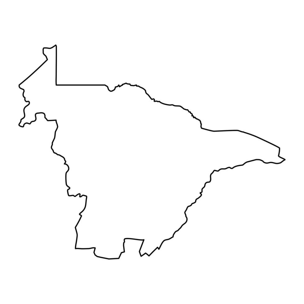 Mashonaland Central province map, administrative division of Zimbabwe. Vector illustration.