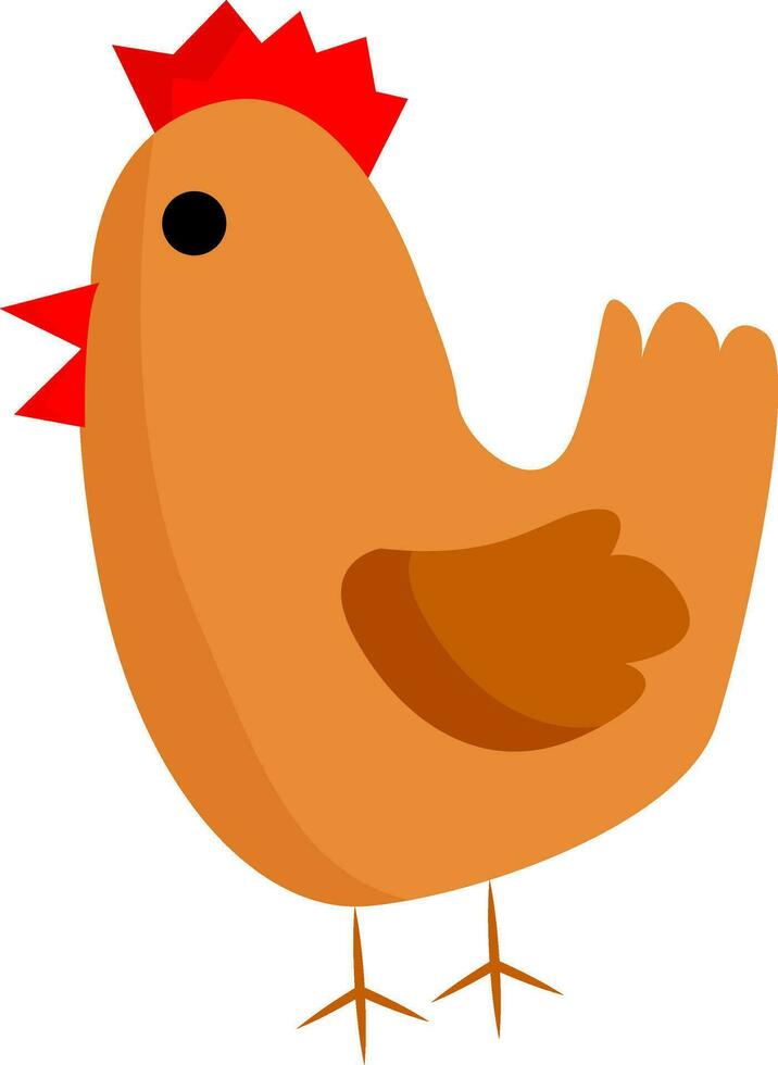 un marrón pollo vector o color ilustración