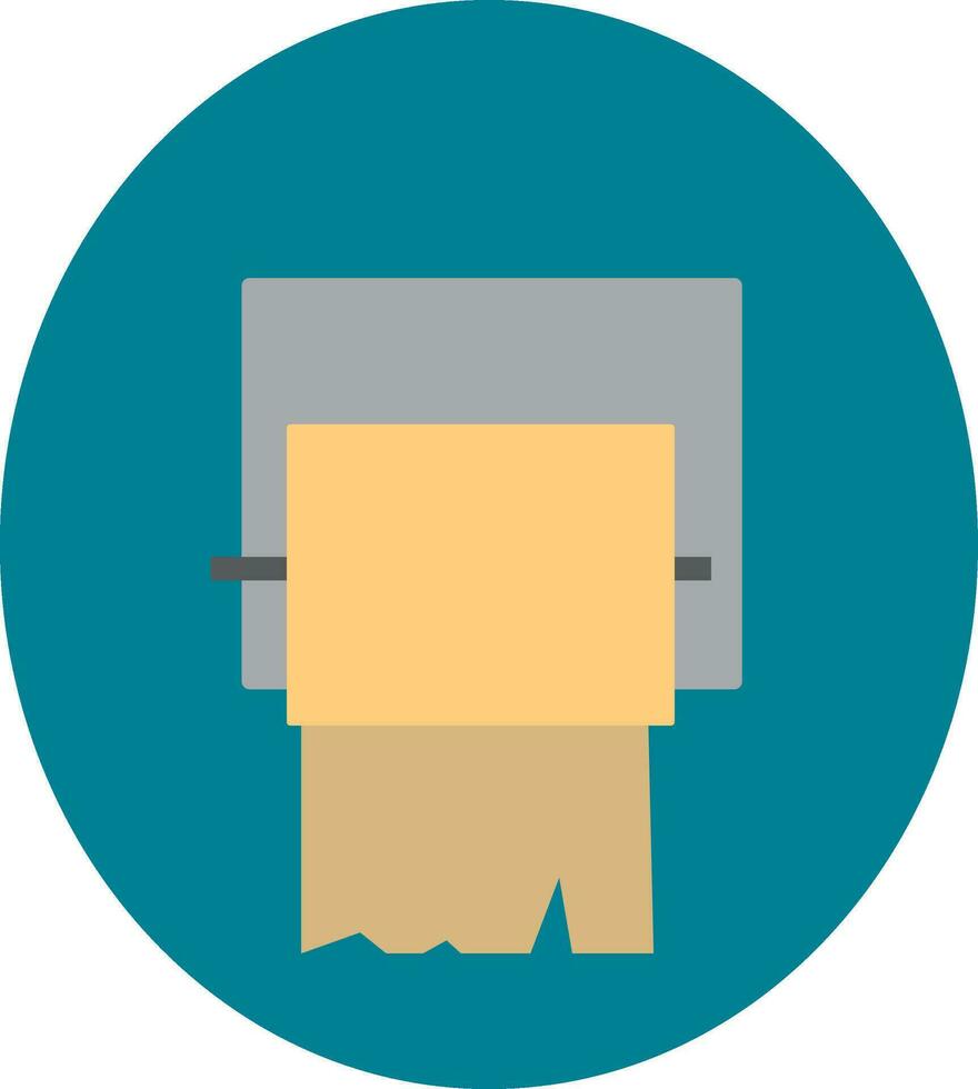 Clipart showing toilet paper roll used for daily hygiene vector color drawing or illustration